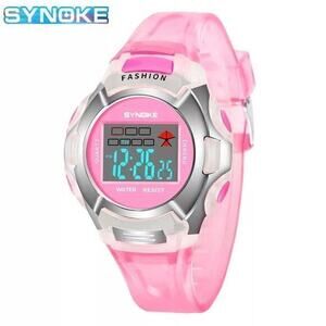 New girls student’s waterproof watch pink